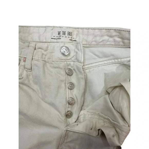 Free people We The Free Women's Straight Leg Button Fly Jean Size 26 - Picture 7 of 7
